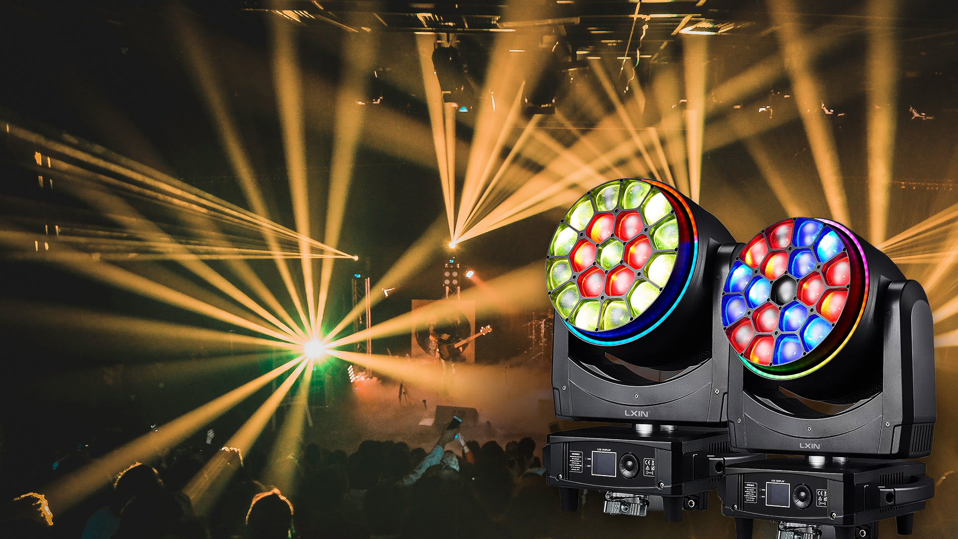 Schéma de branchement réseau d'une console DMX fixe avec switch Ethernet et nœuds DMX, dans un rack technique de salle de spe