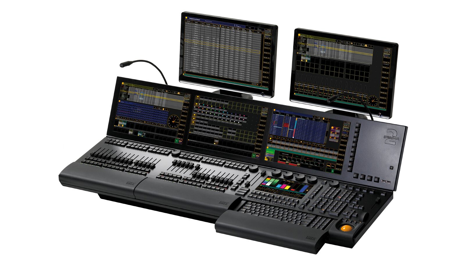 Console de lumière MA Lighting grandMA2 full-size vue de face