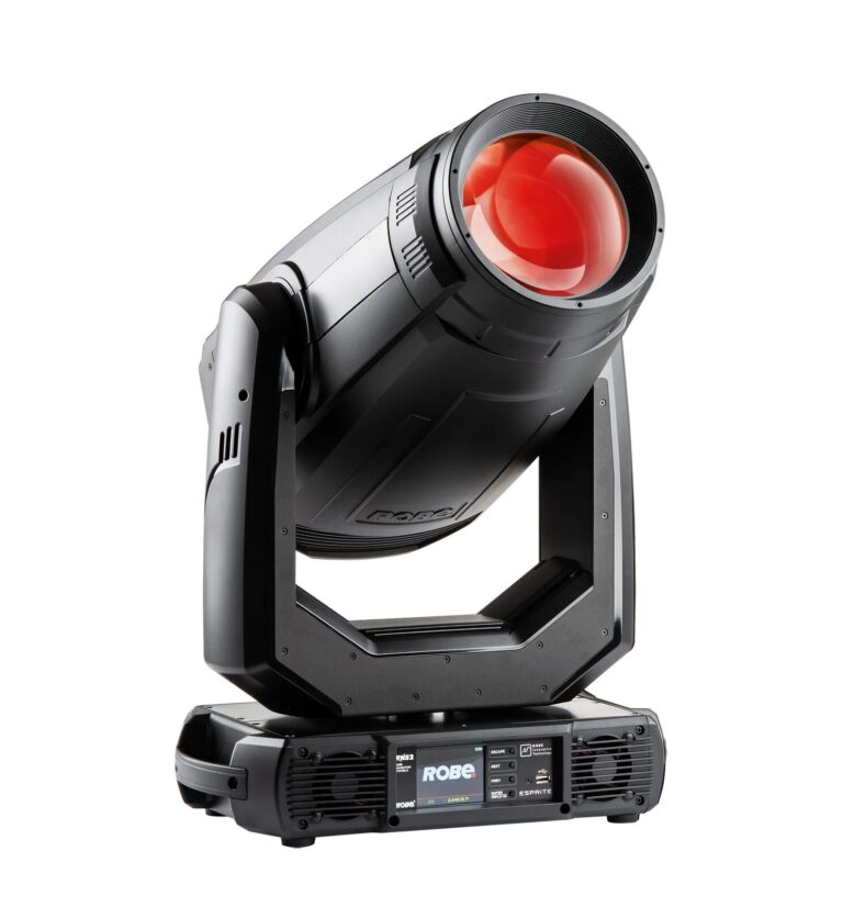 Lyre asservie Robe Esprite, projecteur LED White Source vu de trois quarts